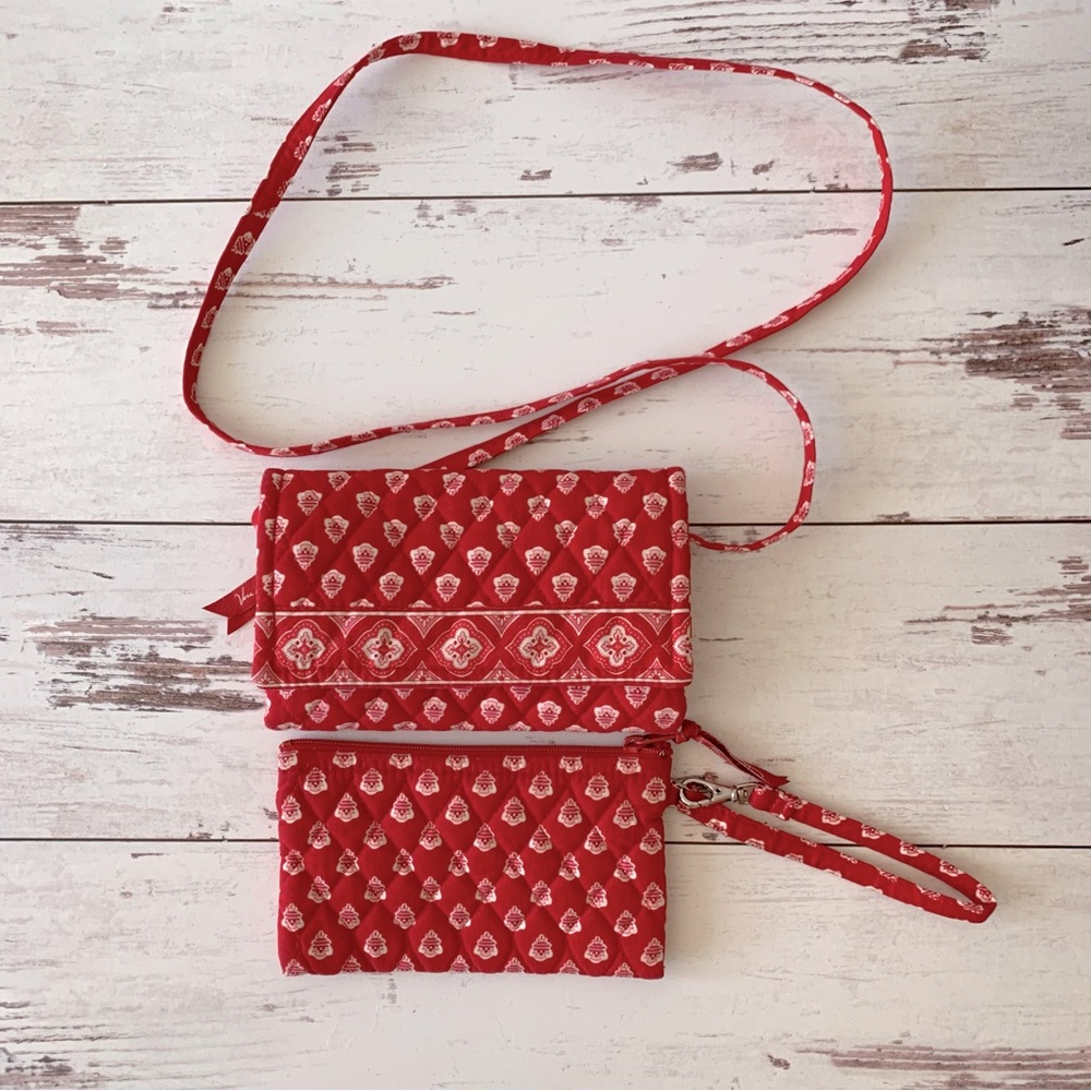 Vera Bradley Red Patterned 2 Bag Set